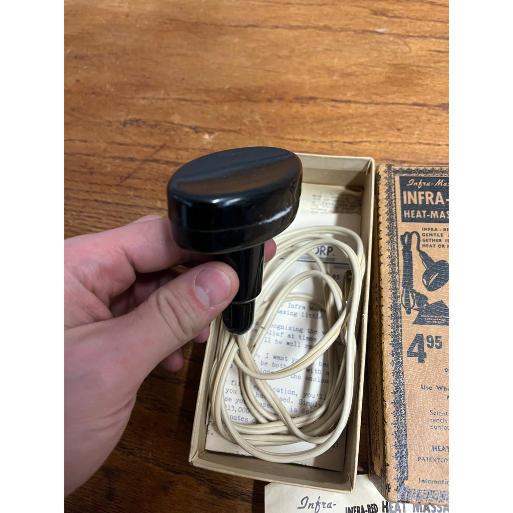 Vintage 1940s INFRA-RED Heat Massager w/ Original Box Facial International Biotical