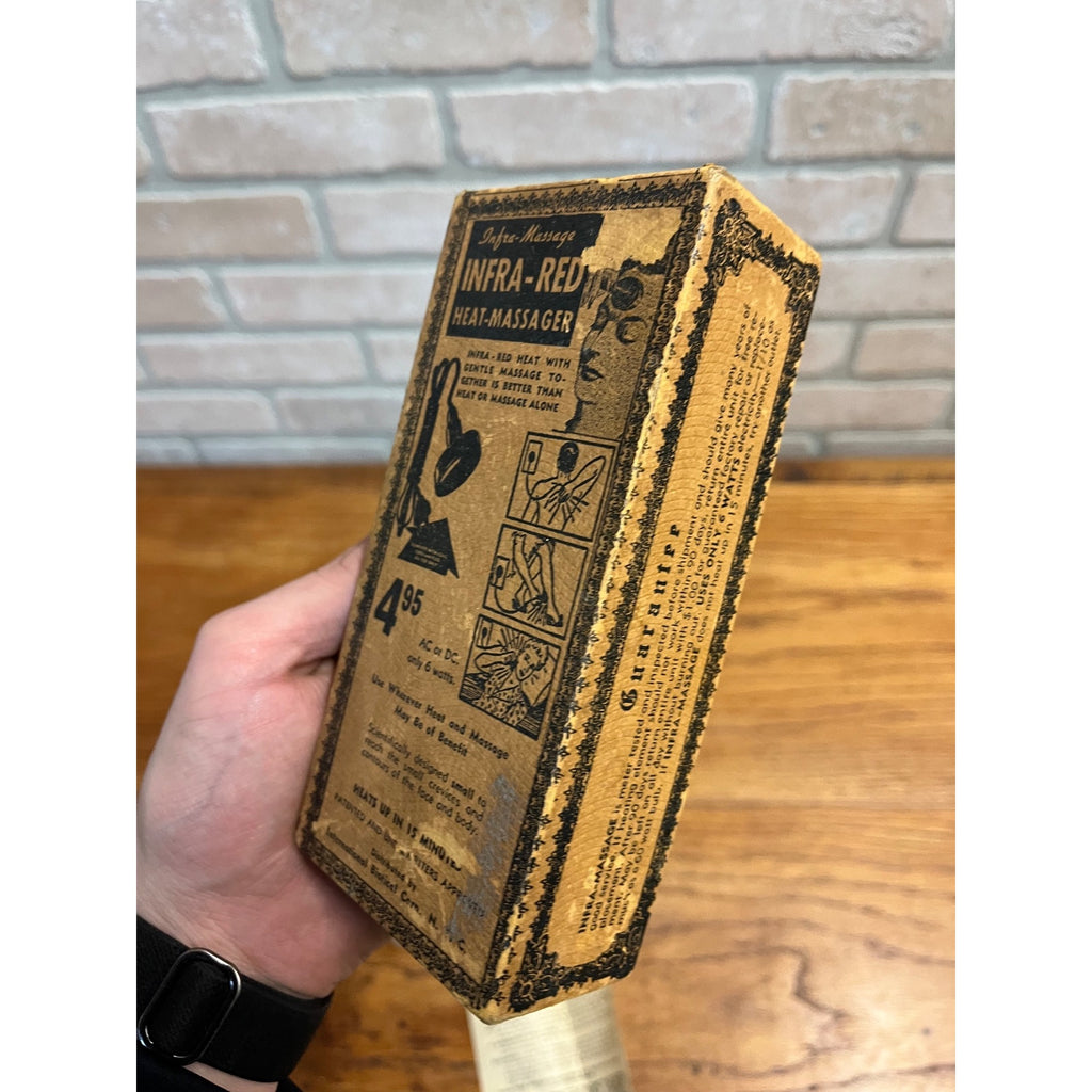 Vintage 1940s INFRA-RED Heat Massager w/ Original Box Facial International Biotical