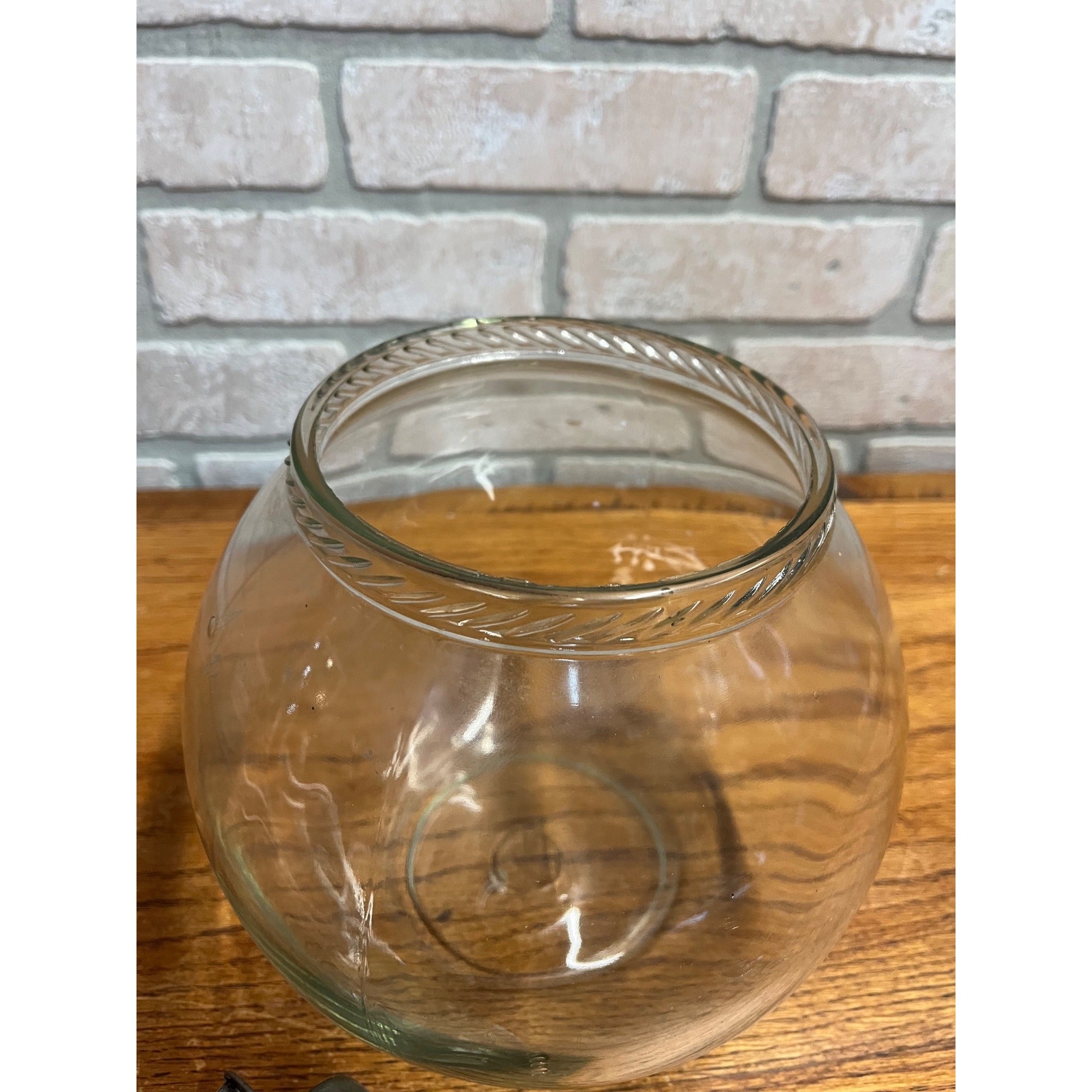 Antique 1920s General Store Candy Apothecary Jar w/ Tin Scoop Drug Country Store