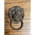 Antique Lion Head Ring Pull Cast Iron Victorian Furniture Hardware Drawer Pull