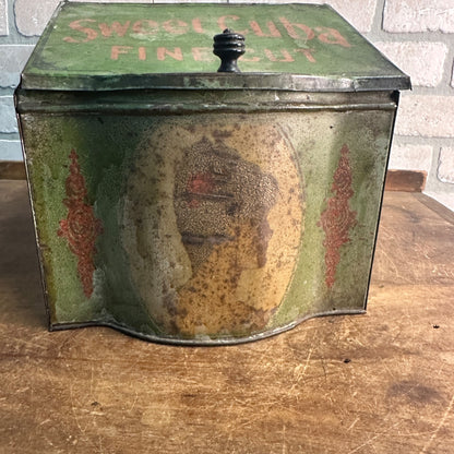 Sweet Cuba Fine Cut Tobacco Spaulding & Merrick Advertising Tobacco Tin Store Display