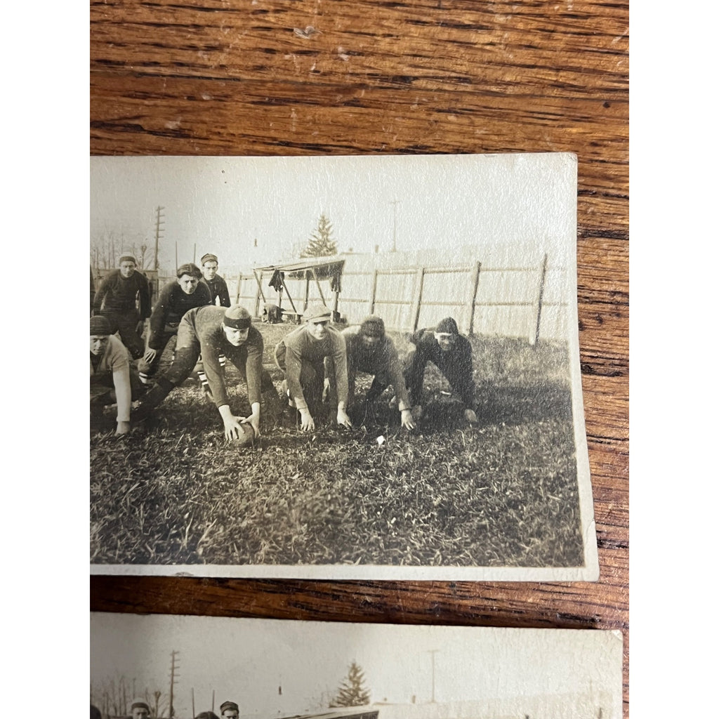 Vintage c1910s Football Team Club Snapshot Photos Ironwood Michigan? Photographs