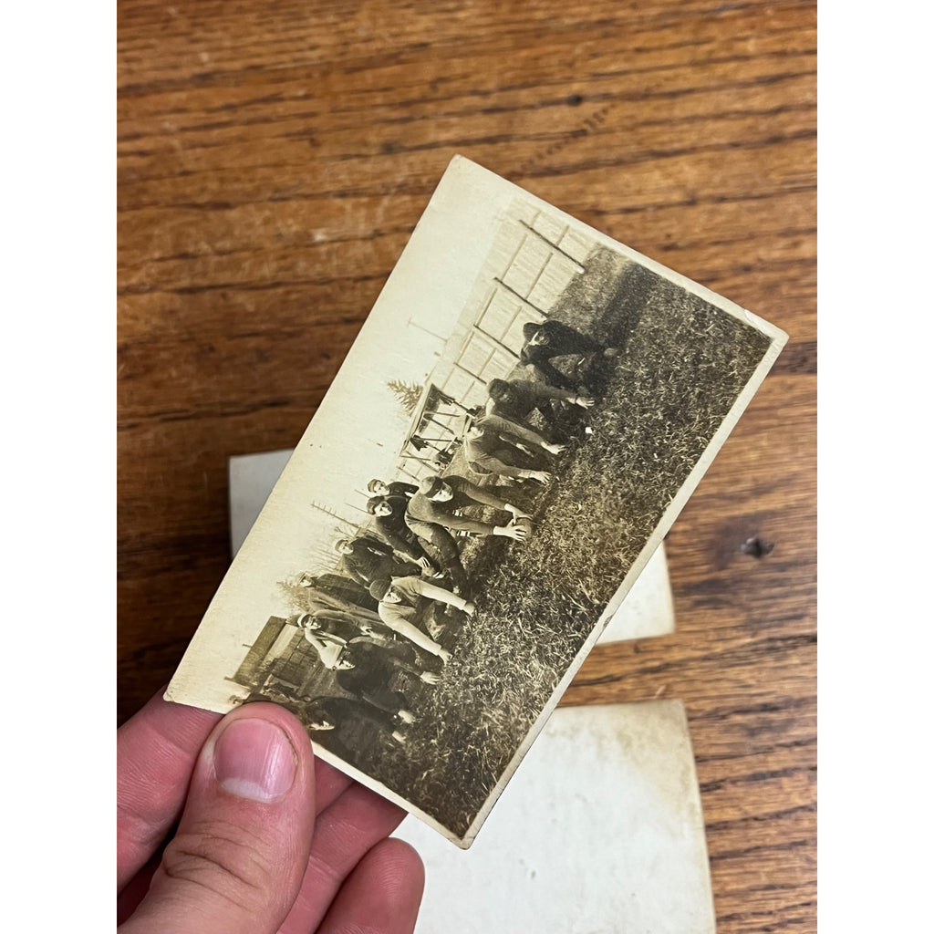 Vintage c1910s Football Team Club Snapshot Photos Ironwood Michigan? Photographs