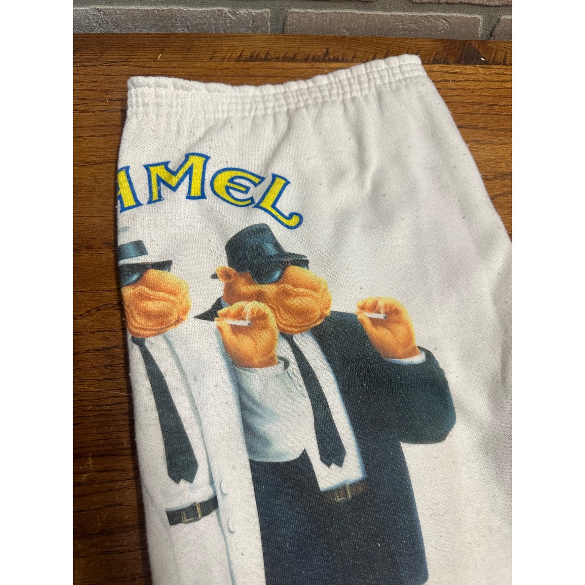 Vintage 90s Camel Joe Camel Blues Brothers Promo Shorts Fleece Made in USA