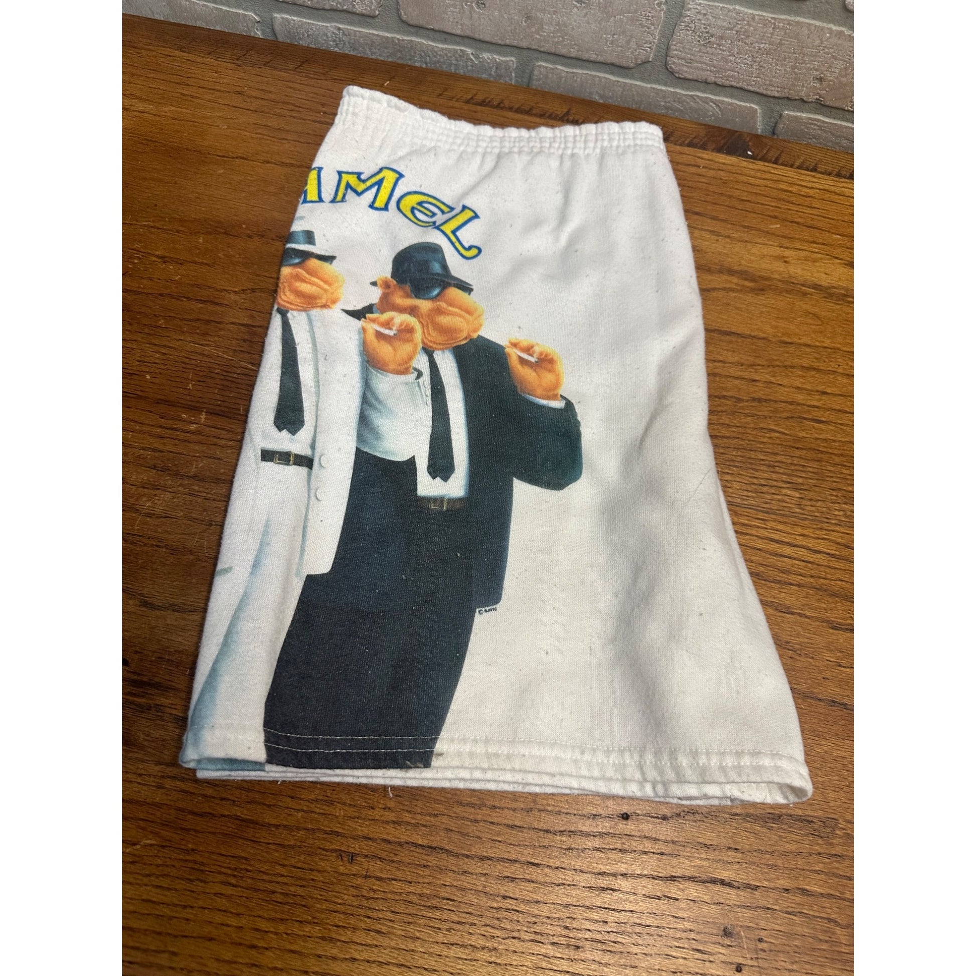 Vintage 90s Camel Joe Camel Blues Brothers Promo Shorts Fleece Made in USA