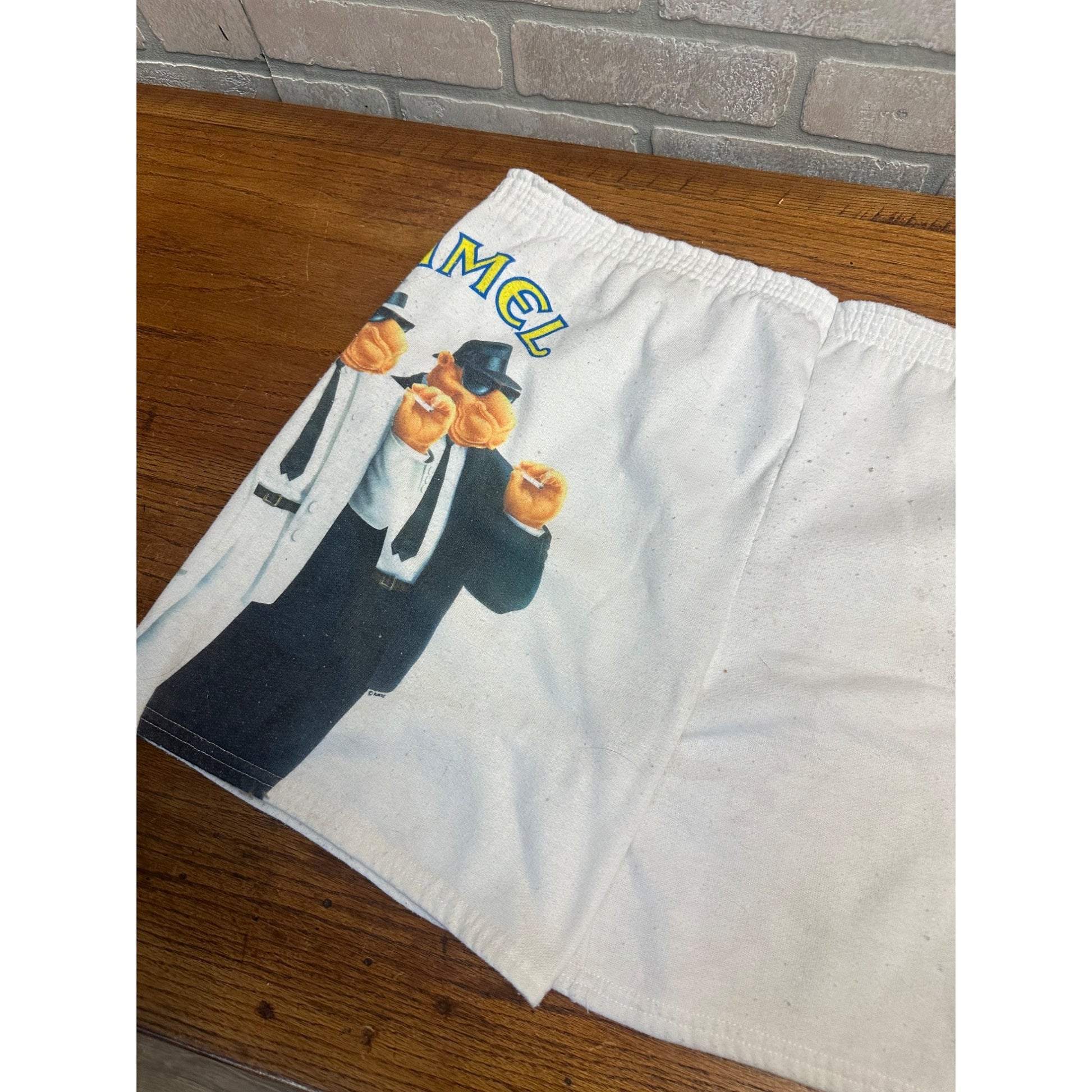 Vintage 90s Camel Joe Camel Blues Brothers Promo Shorts Fleece Made in USA