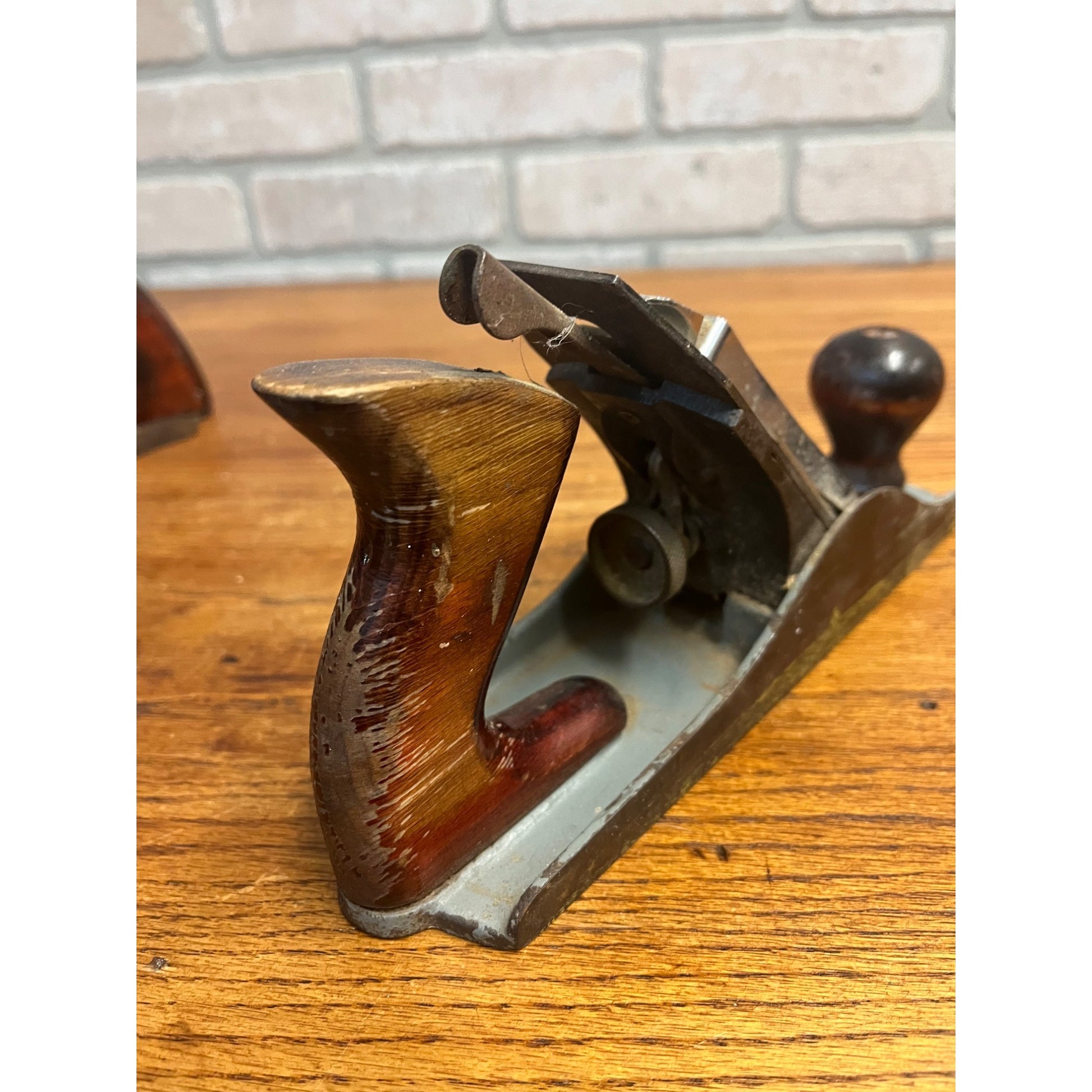 Vintage Dunlap 9.25" Woodworking Wood Plane & Montgomery Ward 9.5" Plane Tools