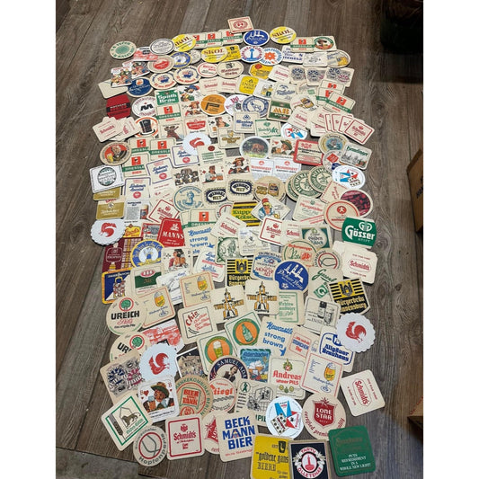 Huge Lot of Vintage 1960s-80s Beer Advertising Drink Coasters Bar Pub German ++