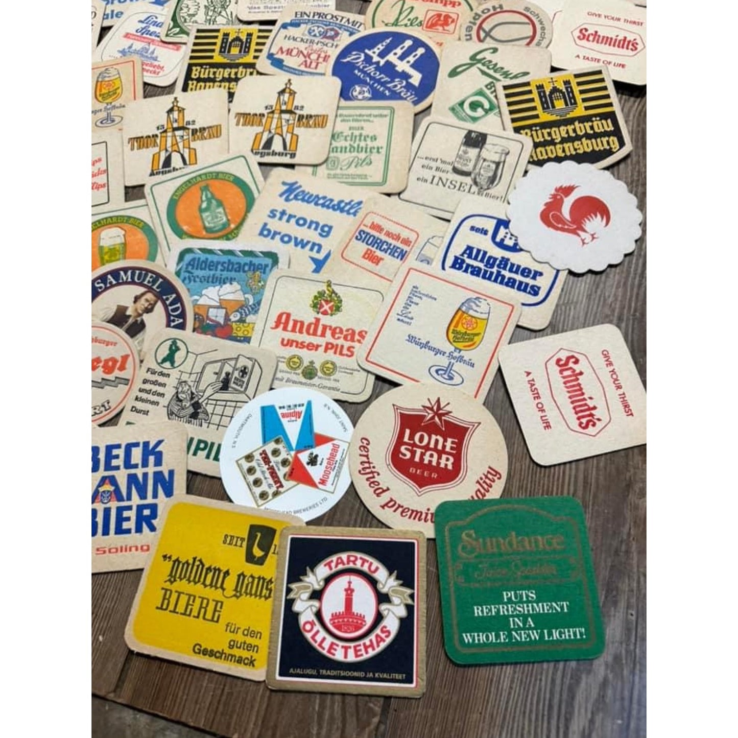 Huge Lot of Vintage 1960s-80s Beer Advertising Drink Coasters Bar Pub German ++