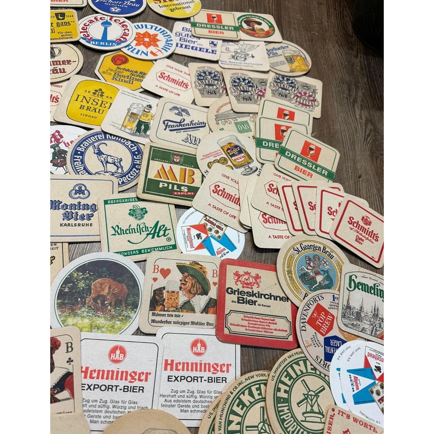 Huge Lot of Vintage 1960s-80s Beer Advertising Drink Coasters Bar Pub German ++