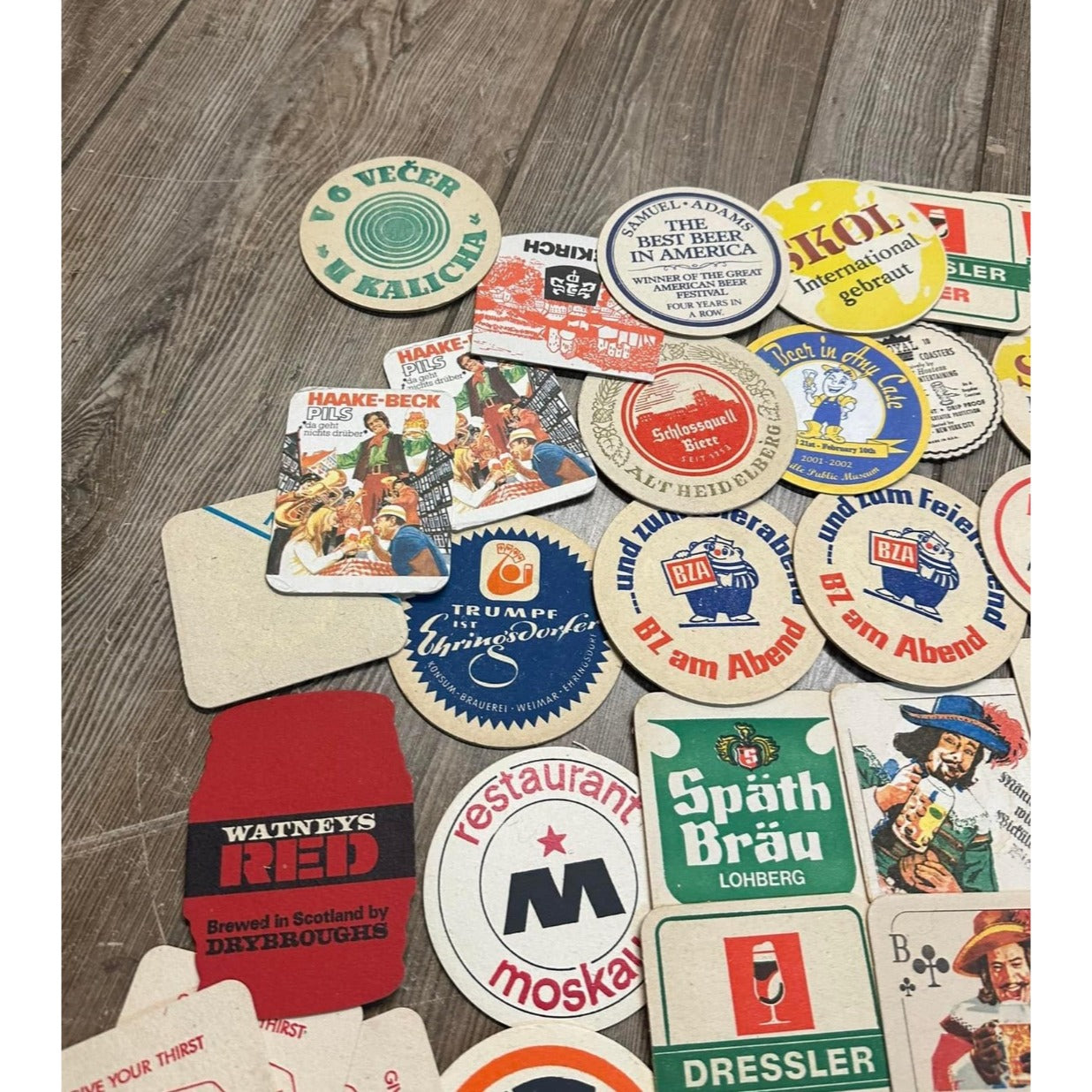 Huge Lot of Vintage 1960s-80s Beer Advertising Drink Coasters Bar Pub German ++