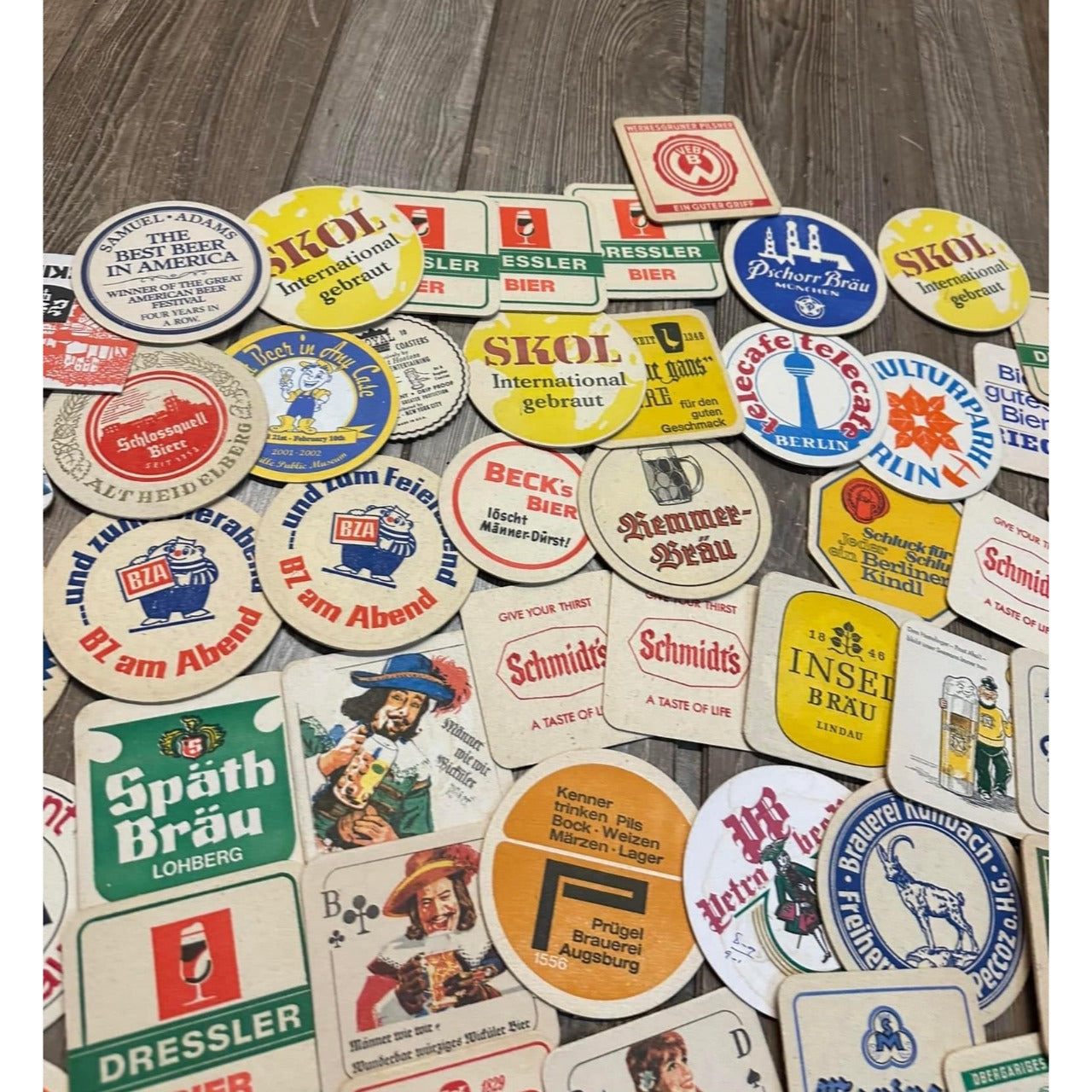 Huge Lot of Vintage 1960s-80s Beer Advertising Drink Coasters Bar Pub German ++