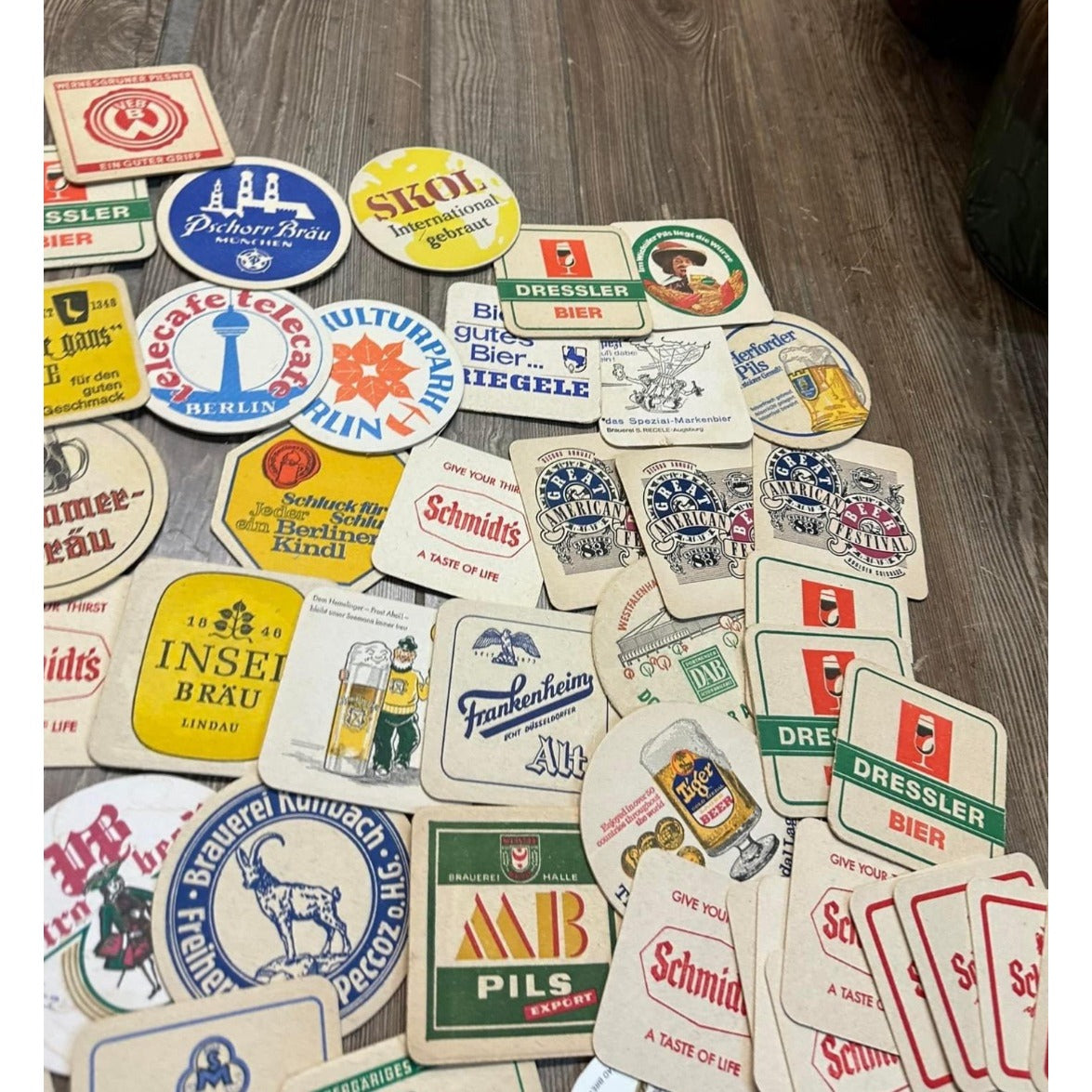 Huge Lot of Vintage 1960s-80s Beer Advertising Drink Coasters Bar Pub German ++