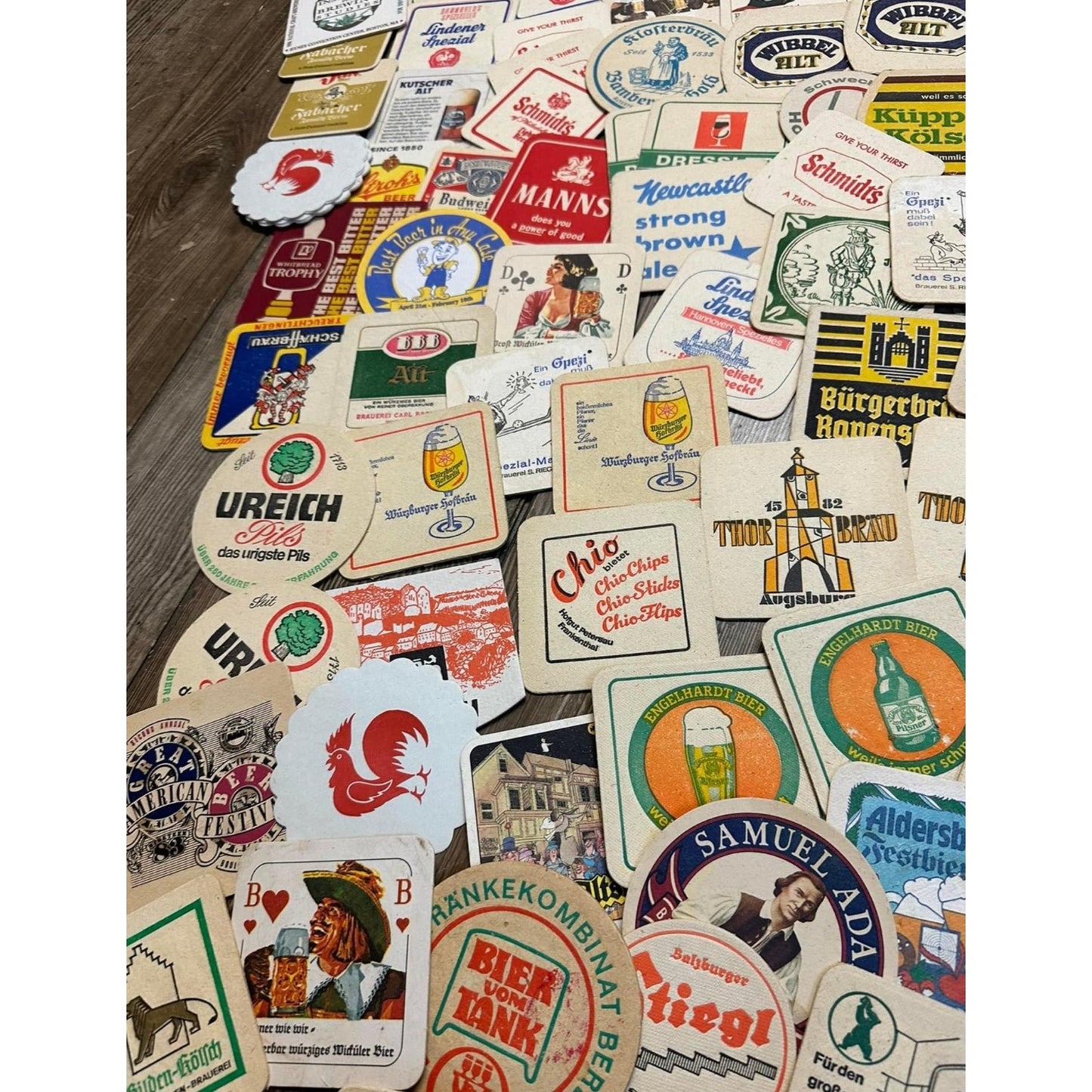 Huge Lot of Vintage 1960s-80s Beer Advertising Drink Coasters Bar Pub German ++