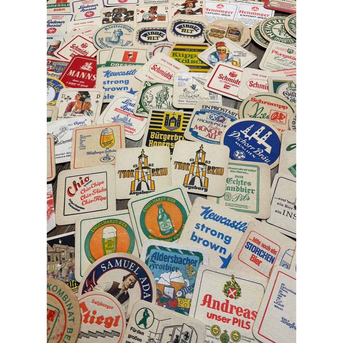 Huge Lot of Vintage 1960s-80s Beer Advertising Drink Coasters Bar Pub German ++