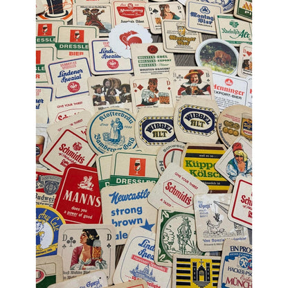 Huge Lot of Vintage 1960s-80s Beer Advertising Drink Coasters Bar Pub German ++