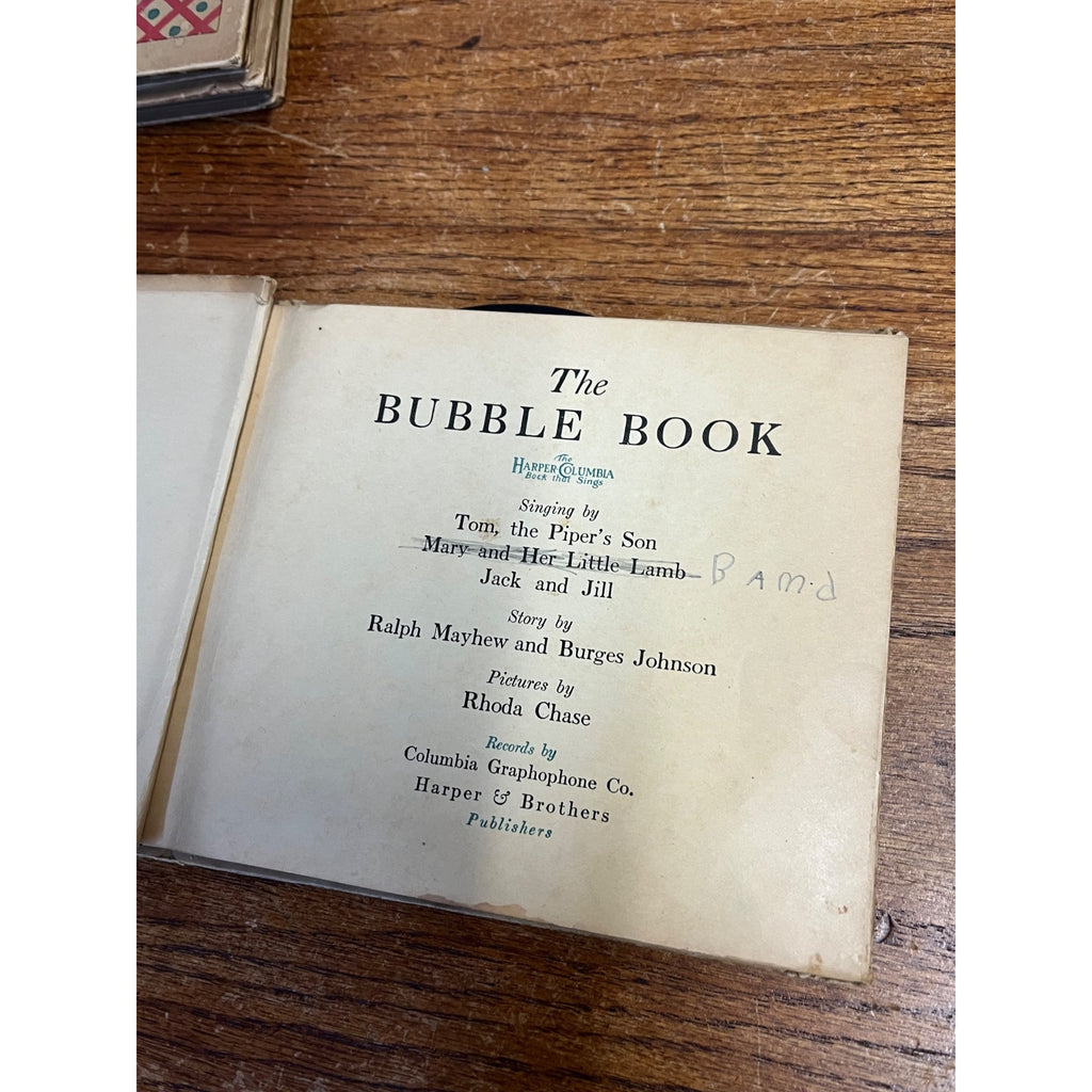 Lot 3 Vintage Harper Columbia Bubble Books The Bubble Book Animal Merry Midgets