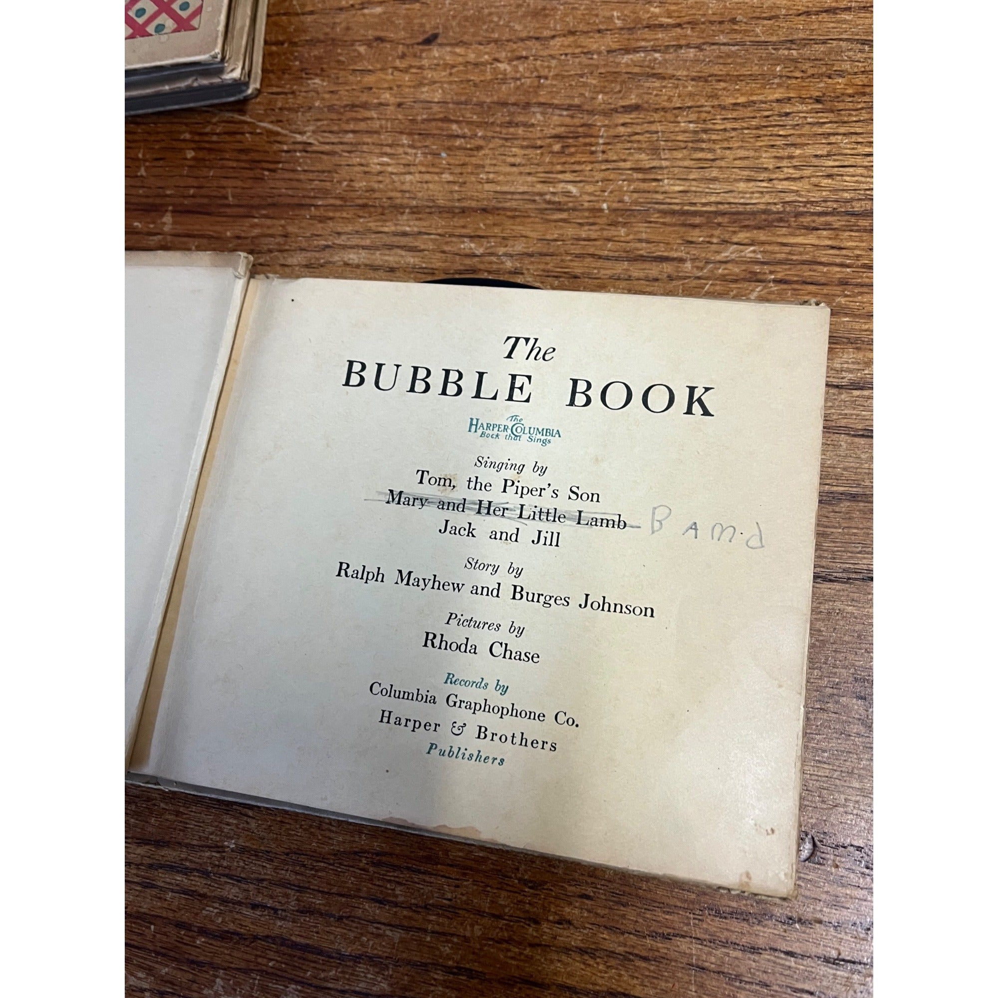 Lot 3 Vintage Harper Columbia Bubble Books The Bubble Book Animal Merry Midgets