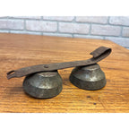 Antique Early Carriage Bells Cow Farm Banded Bells Country Decor