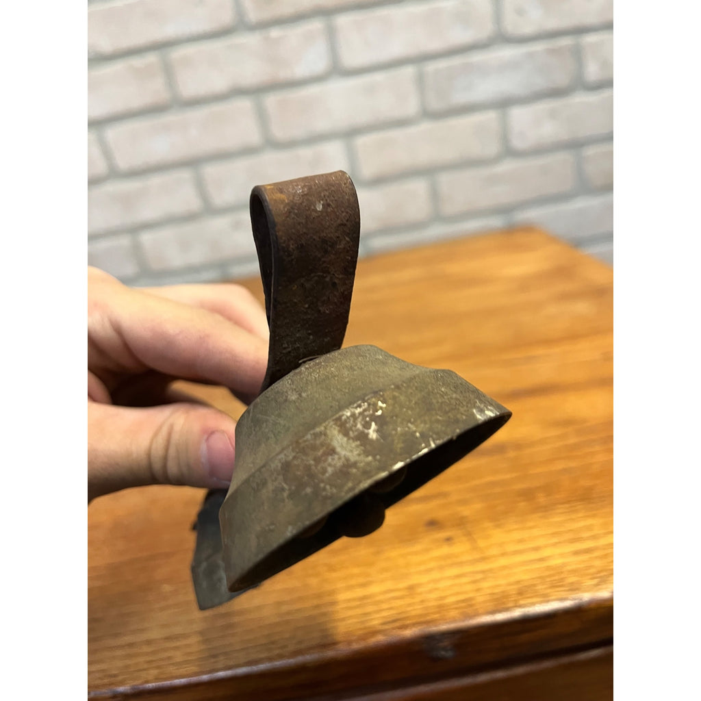 Antique Early Carriage Bells Cow Farm Banded Bells Country Decor