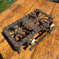 Antique Griswold Cast Iron 2 Burner Gas Cook Stove Top Double Cook Top