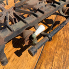 Antique Griswold Cast Iron 2 Burner Gas Cook Stove Top Double Cook Top