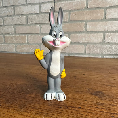 Vintage Bugs Bunny Rubber Toy Warner Bros Dakin Rubber Figure 6-1/2"