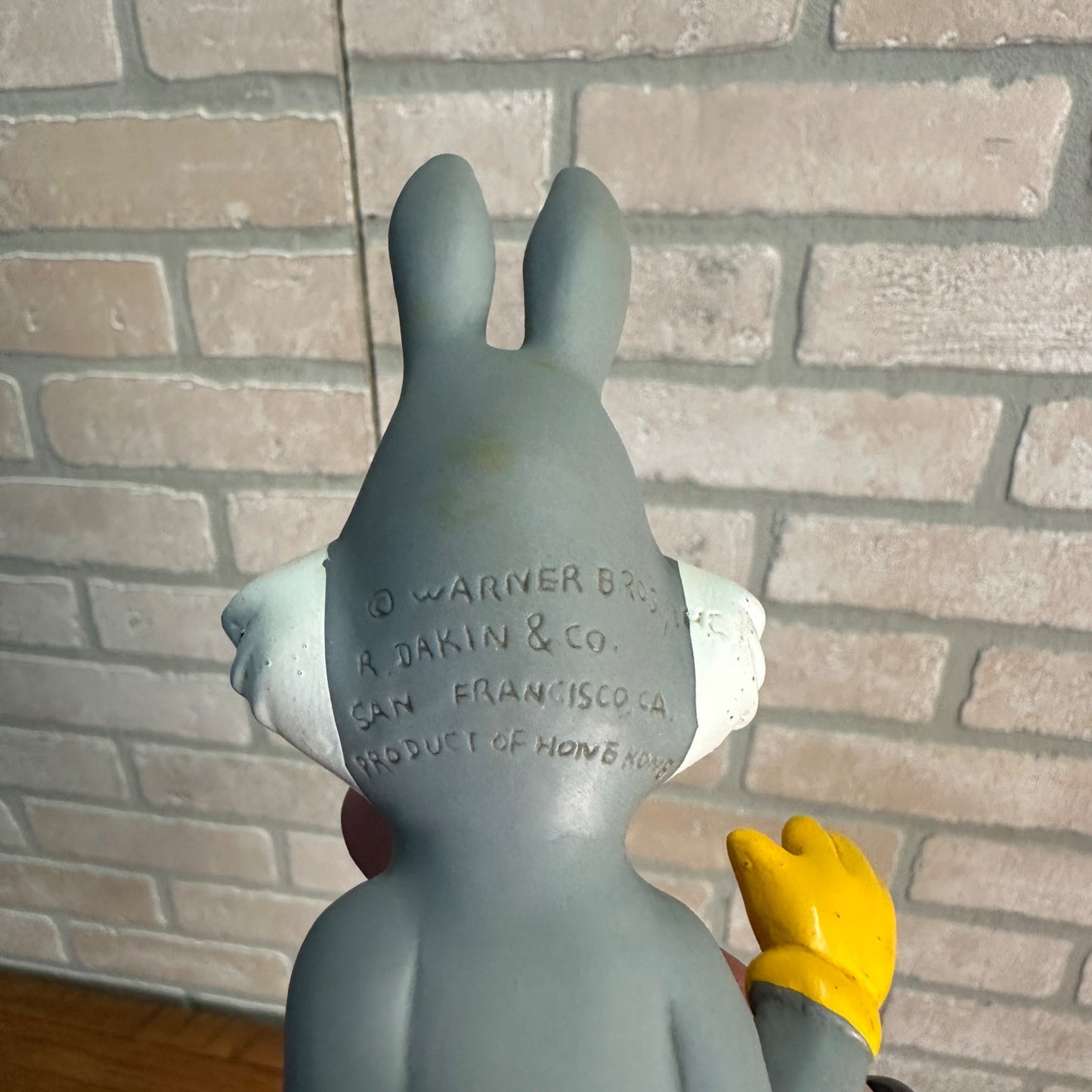 Vintage Bugs Bunny Rubber Toy Warner Bros Dakin Rubber Figure 6-1/2"