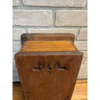 Antique Oak Telephone Wall Box Cabinet Empty - Parts/Restore