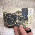 Early Random Lake Wis RPPC Postcard Cement Concrete Mixing? Wisconsin