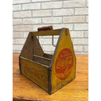 Vintage 1940s Coca-Cola Wooden Six-Pack Bottle Carrier Case WWII Wings Logo
