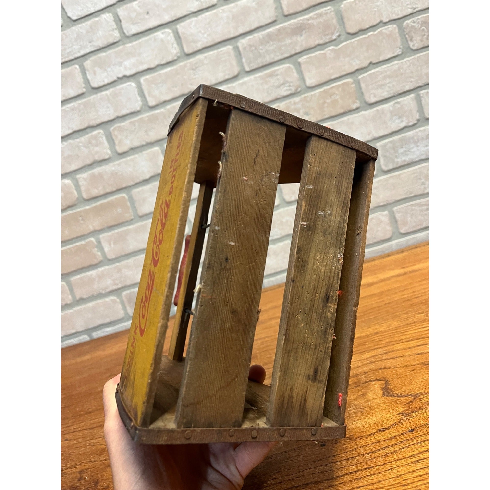 Vintage 1940s Coca-Cola Wooden Six-Pack Bottle Carrier Case WWII Wings Logo