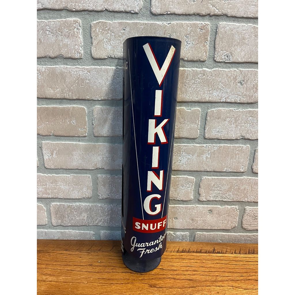 Viking Snuff Chewing Tobacco Dispenser Sign Advertising Store Display Tobacciana