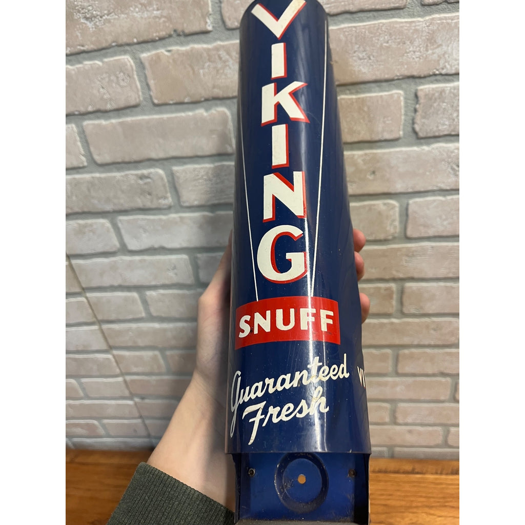 Viking Snuff Chewing Tobacco Dispenser Sign Advertising Store Display Tobacciana