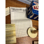 Vintage Alley-Up Tabletop Bowling Dice Game William Bruce Co. - Incomplete