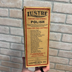 Vintage 1930s Lustre Polish Empty Advertising Box Furniture Automobile Chicago