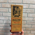 Vintage 1930s Lustre Polish Empty Advertising Box Furniture Automobile Chicago