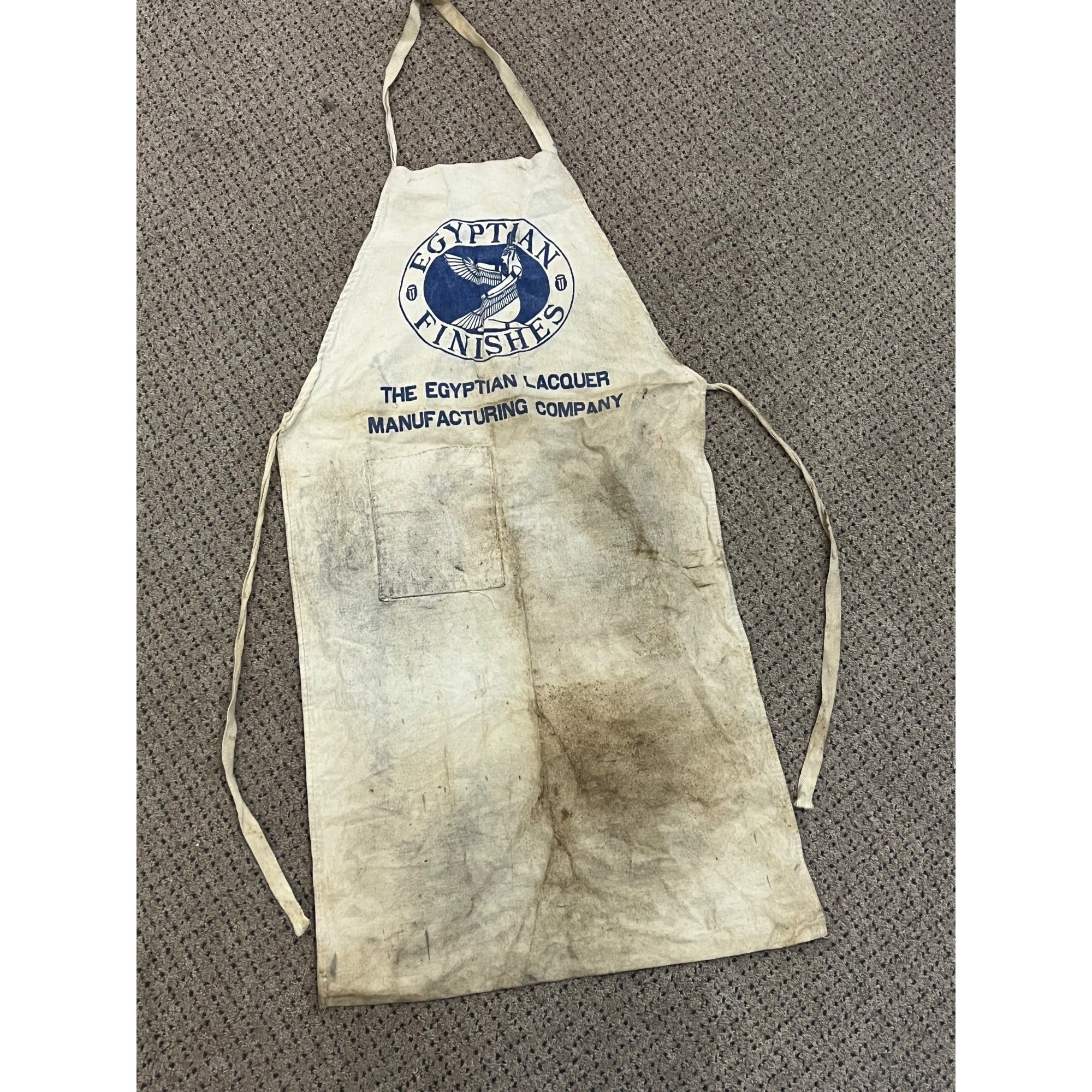 Vintage Egyptian Lacquer Manufacturing Company Apron Advertising New York
