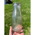 Vintage Waukesha Milk Company "W.M. Co." Embossed Pint Milk Bottle Wisconsin