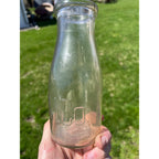 Vintage Waukesha Milk Company "W.M. Co." Embossed Pint Milk Bottle Wisconsin