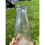 Vintage Waukesha Milk Company "W.M. Co." Embossed Pint Milk Bottle Wisconsin