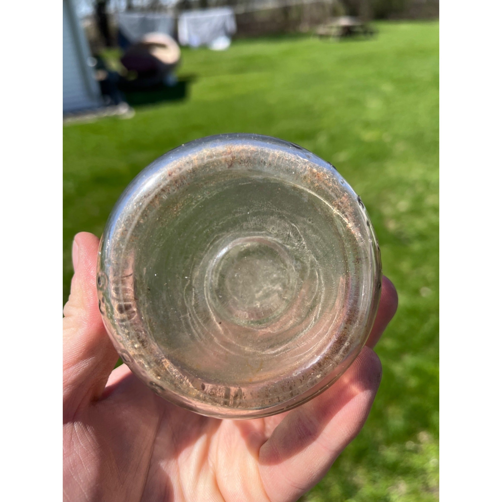 Vintage Waukesha Milk Company "W.M. Co." Embossed Pint Milk Bottle Wisconsin