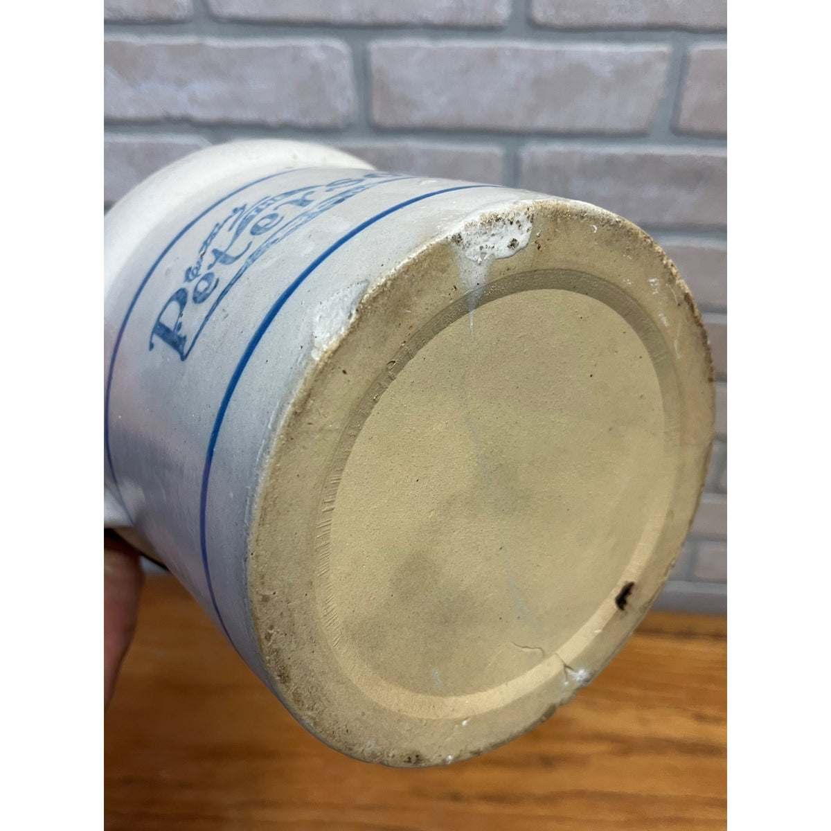 Red Wing Stoneware Advertising Butter Crock Certainly the Peterson Co Winona MN