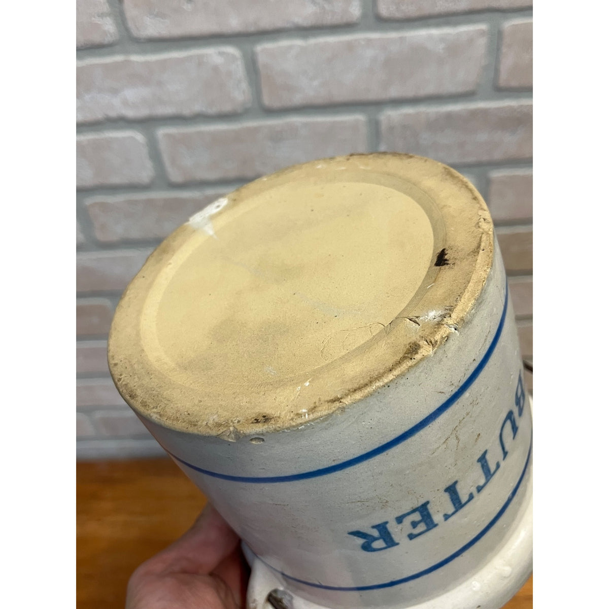 Red Wing Stoneware Advertising Butter Crock Certainly the Peterson Co Winona MN