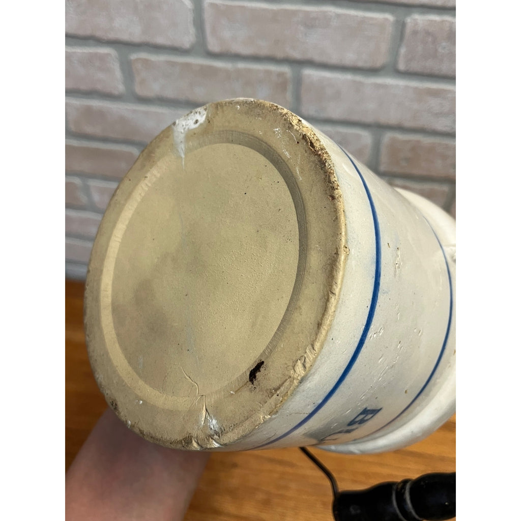 Red Wing Stoneware Advertising Butter Crock Certainly the Peterson Co Winona MN