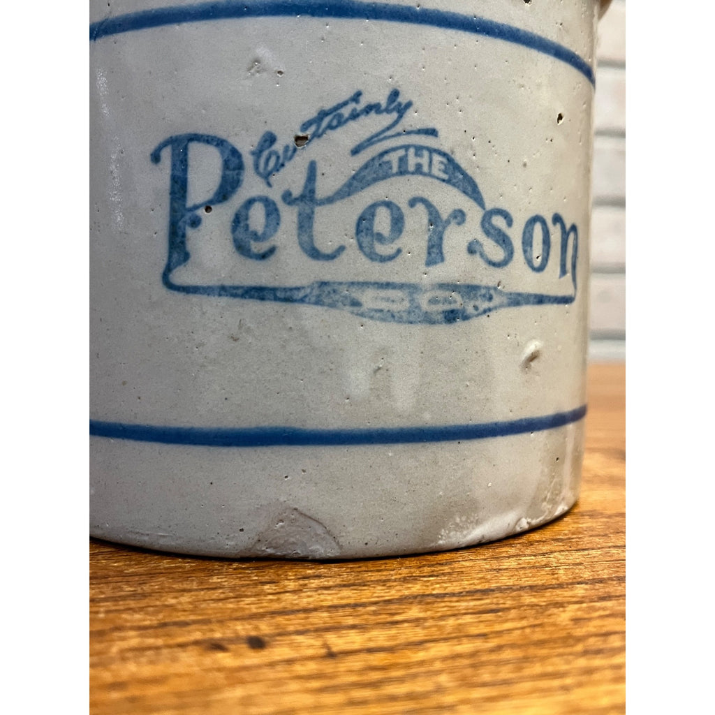 Red Wing Stoneware Advertising Butter Crock Certainly the Peterson Co Winona MN