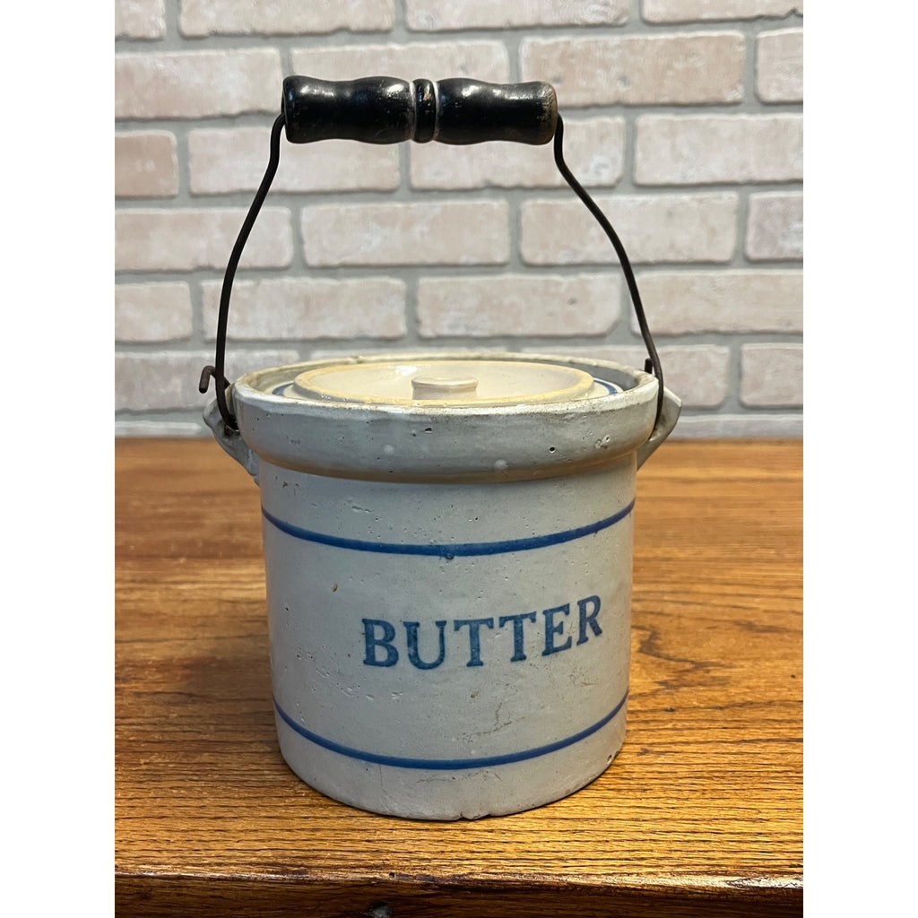 Red Wing Stoneware Advertising Butter Crock Certainly the Peterson Co Winona MN