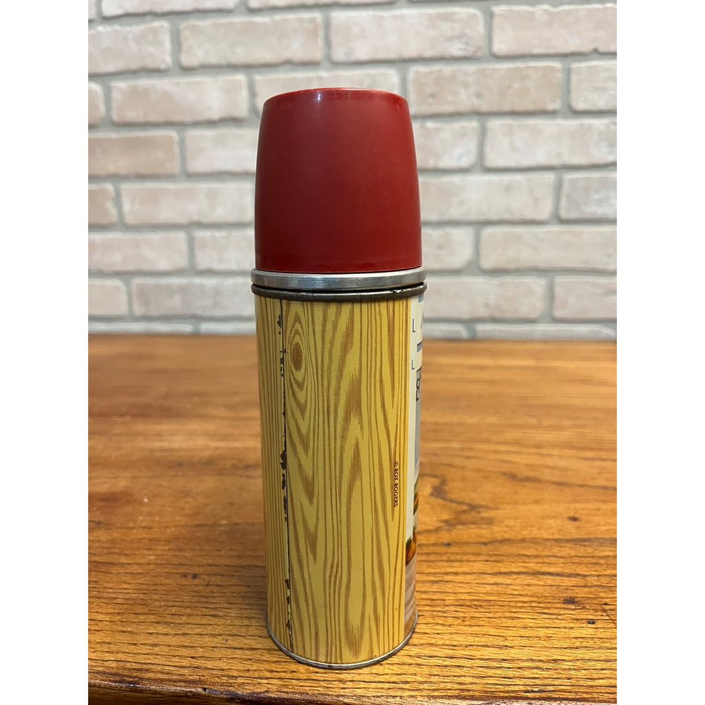 Unusual Size Holtemp Roy Rogers and Dale Evans Double R Bar Ranch Metal Thermos