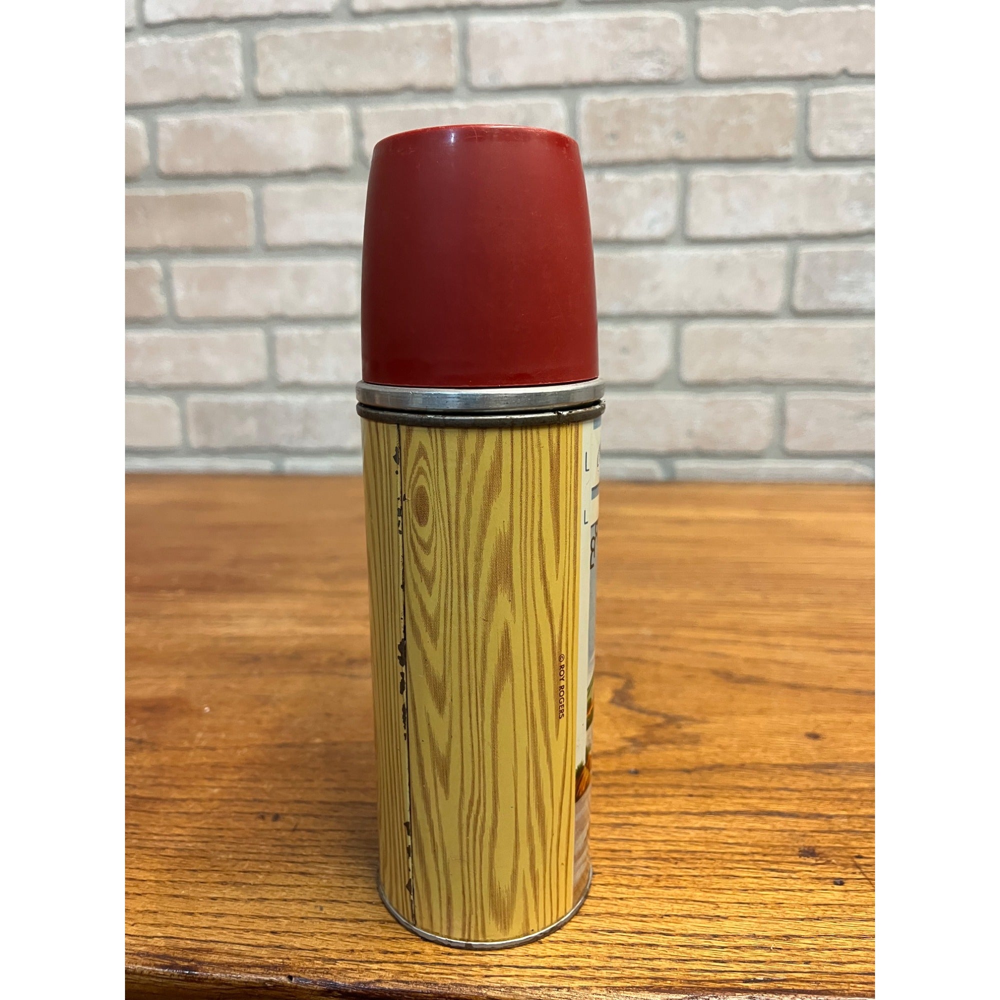 Unusual Size Holtemp Roy Rogers and Dale Evans Double R Bar Ranch Metal Thermos