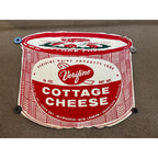 Vintage 1950s Verifine Cottage Cheese Advertising Store Poster Sign Wisconsin WI